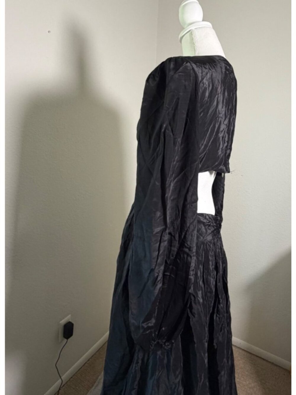 NWT Farm Rio Women's Black Cut Out Maxi Dress Sz XL Resort Yacht Boho Cocktail - Picture 12 of 16